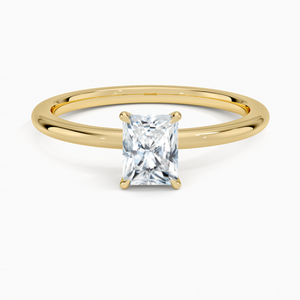 0.50 CT ,14K Gold Lab-Grown Radiant Cut Diamond Engagement Ring (Solitaire Ring)