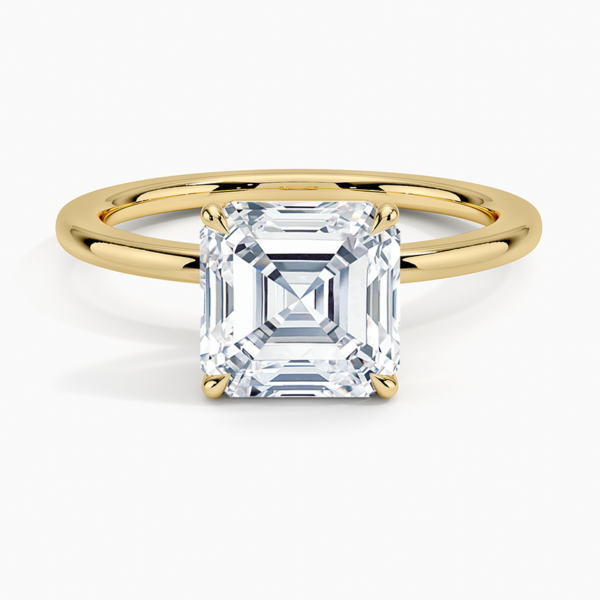 18K gold, 2.0 carat lab grown Diamond Audrey Perfect Fit 1.4mm Solitaire Ring