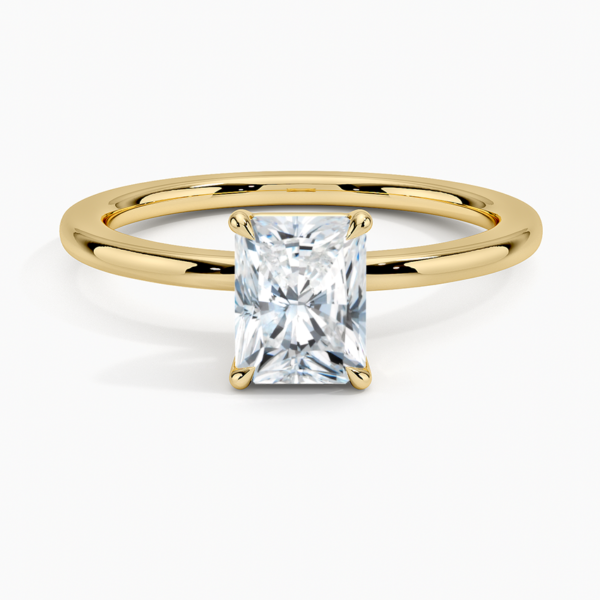 14K gold, 1.0 carat lab grown Diamond Audrey Perfect Fit 1.4mm Solitaire Ring